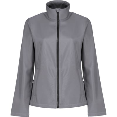 Regatta - Dames Ablaze Printable Softshell Jas (Steengries/Zwart)