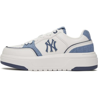 MLB New York Yankees Stof Synthetisch Leer Comfortabel Modetrend Sport Lage Sneakers Unisex sneakers Wit Lichtblauw 3ASXD015N-50NYS 38 white