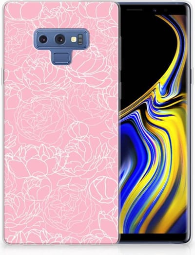 Samsung Galaxy Note 9 TPU Case White Flowers