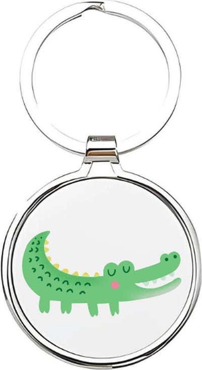 Akyol - Krokodil Sleutelhanger - krokodil - dierenliefhebbers - krokodil - croc - dierentuindieren - kaaiman - crocodile - reptiel - aligator - gavialen - krokodilachtigen - dieren - dierentuin - safari - 4 x 7,5 CM