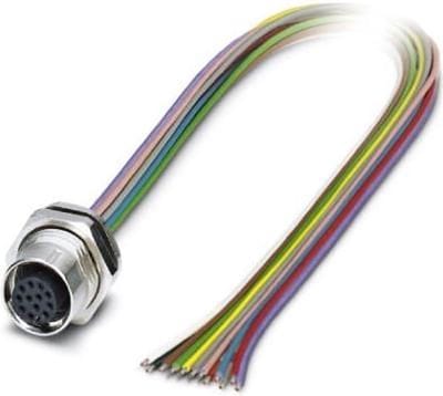 Phoenix Contact 1419713 Sensor/actuator inbouwconnector M12 Aantal polen (sensoren): 12 Bus, inbouw 0.50 m 1 stuk(s)