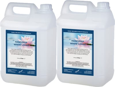 Handzeep White Lotus 5 liter - set van 2 stuks - navulling - Voordeelverpakking