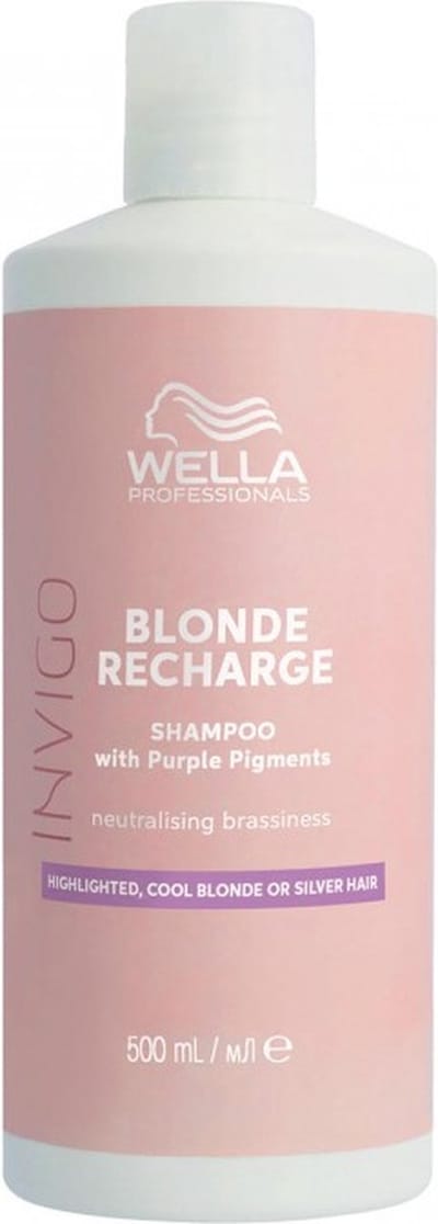 Wella Professionals Invigo Blonde Recharge Cool Blonde Shampoo - Blond Haar - 500 ml