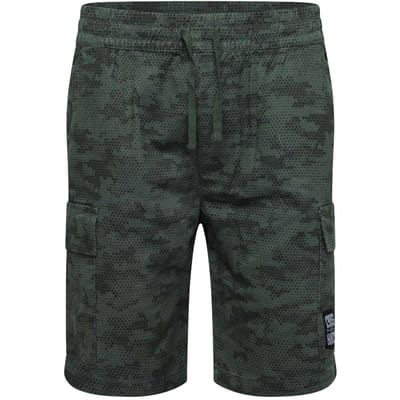 Crosshatch Mannen Janscore All-Over Print Cargo Shorts (Diep Olijfgroen)
