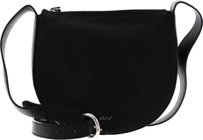 abro Leren Schoudertas Leather Kaleido Lulu Crossbody Bag Small Black / Nickel Zwart