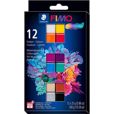 FIMO Professional - ovenhardende boetseerklei - colour pack 12 basic colours