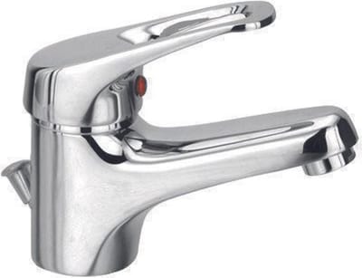 Go by Van Marcke Flow eengreepsmengkraan wastafel met automatische afloop keramische schijven inclusief flexibele slangen en bevestigingsset