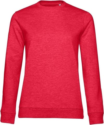 B&C Dames/dames Set-in Sweatshirt (Rode Heide)