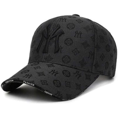 Nieuwe Casual Brief Borduur Baseball Caps Lente En Zomer Buiten Unisex Verstelbare Casual Hoeden Zonnebrand Hoed Sport Cap 54-60CM black