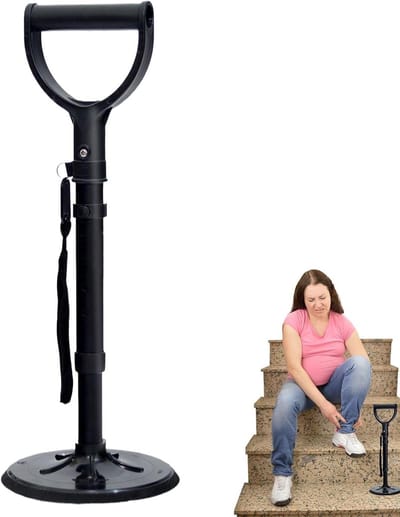 Zit-sta Hulp - Ondersteuning Ouderen - Veilig Dagelijks Leven - Verstelbaar Antislip Systeem - 42L x 19B cm - Uniek Kenmerk