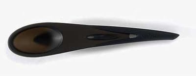 Mastrad siliconen lepel - spatel voor de keuken - zwart - siliconen en rvs.