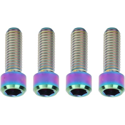4 Stuks Schijfrem Schroeven Mountainbiken Remklauw Fietsbenodigdheden Ti Legering M6x18mm Ti Kleur
