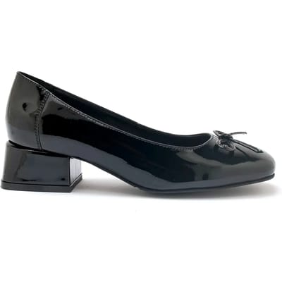 Leren dames pumps met blokhak Pédiconfort