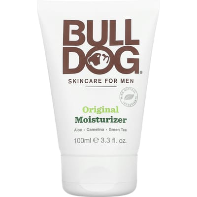 Bulldog Skincare voor mannen, vochtinbrengende crème, origineel, 3,3 fl oz (100 ml) brown