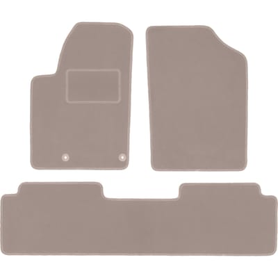 Beige veloursmatten voor: Peugeot Partner I combivan, Tepee (1997-2010)