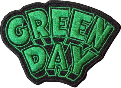 Green Day - Dookie Logo Patch - Zwart/Groen
