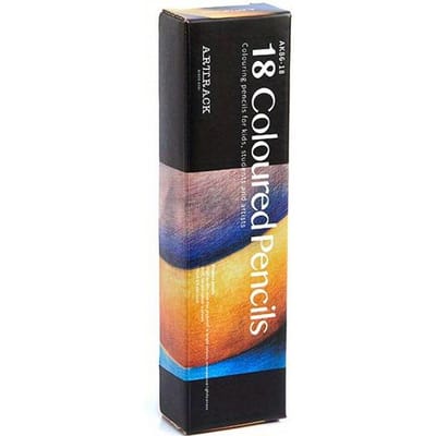 Crayons de couleur professionnels à l'huile avec manche en bois hexagonal, ensemble pour peinture, dessin, croquis, art, design black