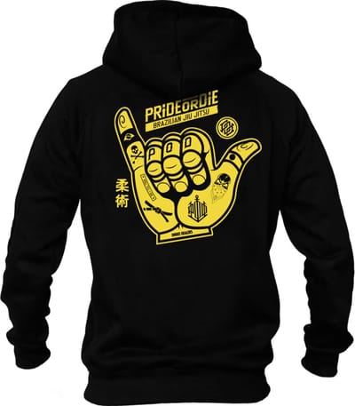 PRiDE or DiE “HANG LOOSE” Hoody Sweater Zwart - XXXL