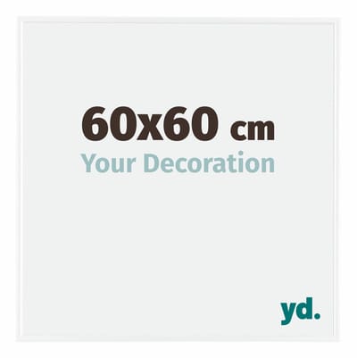 Your Decoration - Fotolijst 60x60 cm - Kunststof - Wit Hoogglans - Evry