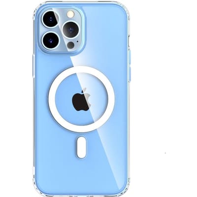 Luxe Kristalheldere Telefoonhoesje Voor iPhone 16 15 14 13 12 Pro Max Hoesje voor Magsafe Draadloos Opladen Anti-Geel Acryl Cover for iPhone 16 Pro white