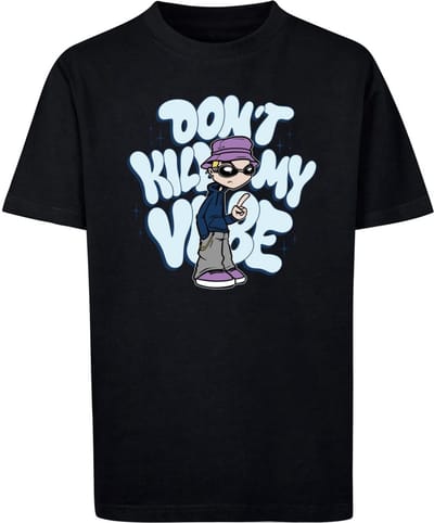 Mister Tee - Kids Don't Kill My Vibe Kinder T-shirt - Kids 110/116 - Zwart