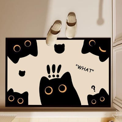 Diatomeeënaarde Absorberende Mat Zachte Mat Schattig Cartoon Dier Voetmat Toilet Deur Antislip Badkamer Absorberende Mat 50 * 80cm
