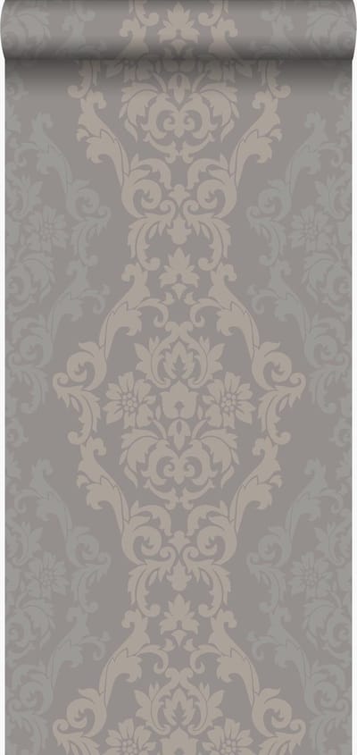 Origin Wallcoverings behang ornamenten taupe en glanzend brons - 53 cm x 10.05 m - 346212