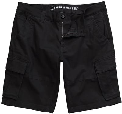 JP 1880 - Heren - Cargobermuda Buik-Fit cargozakken - Zwart - Maat 52