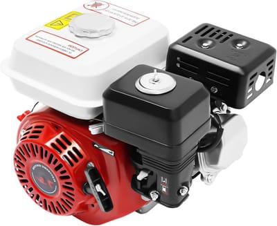 Benzinemotor 4-takt - Motorblok Vervangend - Waterpompen Aandrijven - Zelfstart Mechanisme - 212 cc - Rood