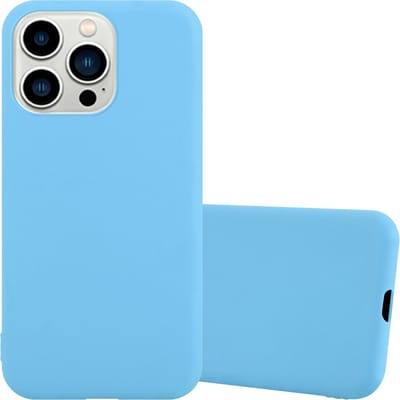 Cadorabo Hoesje geschikt voor Apple iPhone 14 PRO in CANDY BLAUW - Beschermhoes gemaakt van flexibel TPU silicone Case Cover