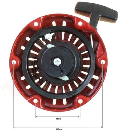 Trekstarter Rood passend op HONDA GX100 RED ( 28400-Z0D-003ZA ) Merk BPC Parts