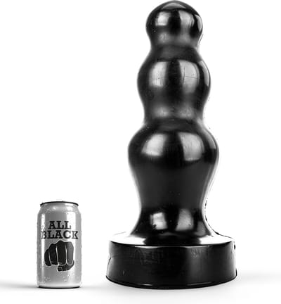 All Black Buttplug 38 cm - zwart
