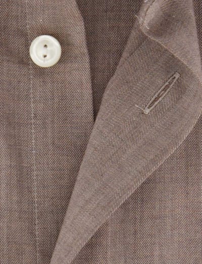 Eton classic fit overhemd katoen taupe