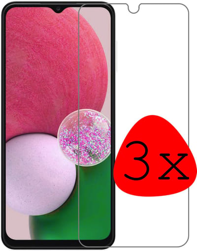 Screenprotector - 3 Stuks Geschikt voor Samsung Galaxy A13 5G - Extra Sterk - Beschermglas - Gehard Glas - Tempered Glass - Screen Protector