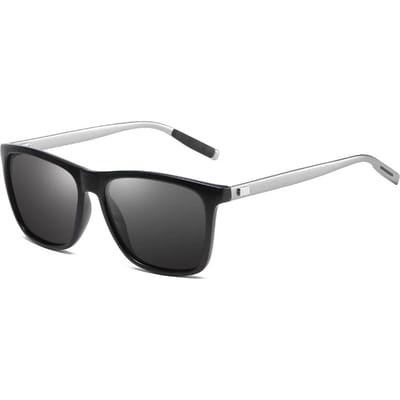 Lunettes de soleil polarisées noires à énormes verres, classiques, à la mode, pour hommes et femmes 2 gray