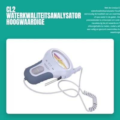 Dailygoods - CL2 Waterkwaliteitsanalysator - Hoogwaardige pH en Chloor Tester voor Zwembad en Spa