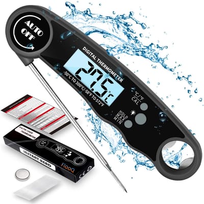 Keuken Thermometer - Digitale Thermometer - Vleesthermometer - BBQ Thermometer - Automatisch - Waterdicht - Ingebouwde flesopener