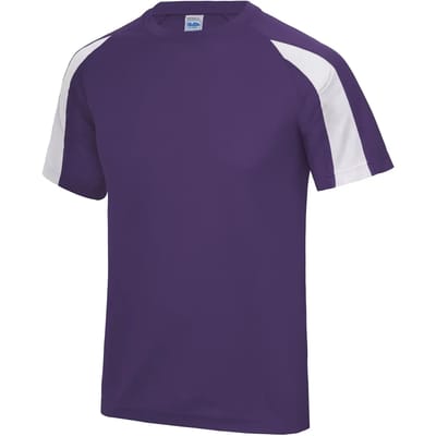 Just Cool Contrast Cool T JC003 - Purple/Arctic White - L