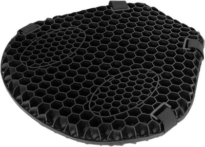 Motor Zitkussen - Schokabsorberend Kussen - Comfortabel Rijden - Honingraat Structuur - 38x36.5cm - Zwart