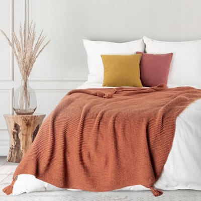 Zacht Plaid Dekentje 130x170 cm - Baksteenkleur