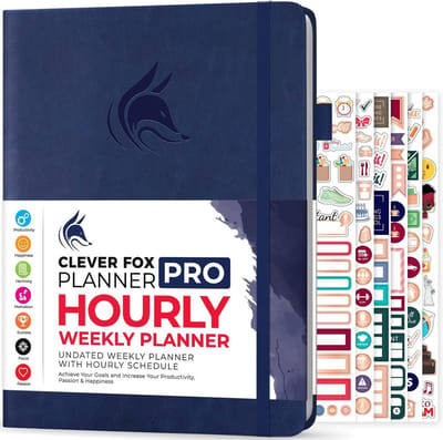Ongeplande A4 Week- en Maandplanner met Tijdslots - Visie & Doelenplanner