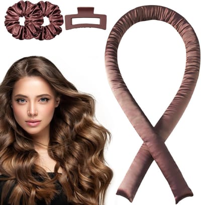 Heatless Curler voor Lang Haar, Nachtelijke Krullen Zonder Hitte voor Droomgolven, Perfect voor Slapen en Gezond Haar