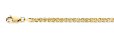Mori Gold Filté 3,0mm brede armband, GM schakel, goud gevuld 1/20