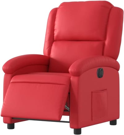 Elektrische Fauteuil - Leunstoel Relaxstoel - Ontspannen Zitten - Automatisch Verstelbaar - Max 135 Graden - Rood
