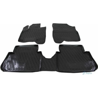 J&;J AUTOMOTIVE | 3D Exclusieve Rubberen Vloermatten Voor Citroën C3 Picasso 2009-2016 zwart