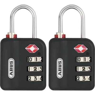 Abus Combinatieslot Tcp11/30 - Kunststof Voor Koffer - Behuizing 30mm - Set Van 2 Stuks