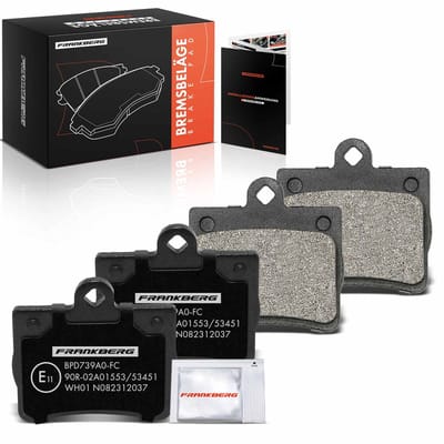 Frankberg 4x Remblokken Achteras voor Benz C-Klasse W