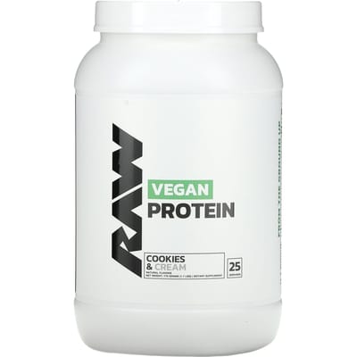 Raw Nutrition, Protéine Végane, Cookies & Crème, 1,7 lb (775 g)