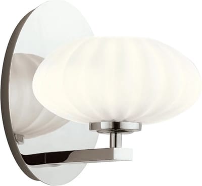 Kichler LED Wandlamp Pim | 3W 3000K 300Lm 830 | IP44 | Dimbaar | Polished Chrome