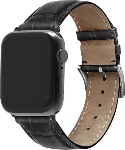 Strap-it Titanium schakel band - Geschikt voor Apple Watch Series 1/2/3/4/5/6/7/8/9/10/11/SE/SE2/SE3/Ultra (2/3) - Titanium - Band van titanium metaal met RVS vlindersluiting - Metalen iWatch bandje voor maat: 44mm / 45mm / 46mm / 49mm